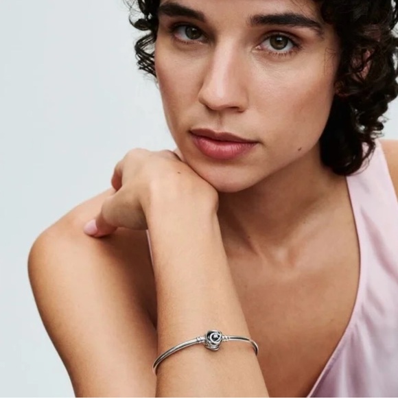 Pandora Moments Encircled Clasp Bangle - Picture 2 of 7